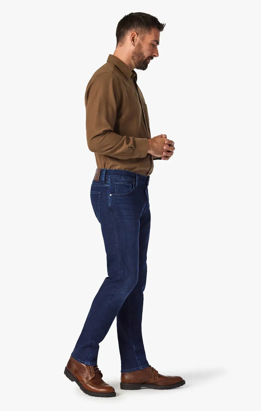 34 Heritage Cool Tapered Leg Jeans In Dark Midnight Brushed Urban H001014-81784