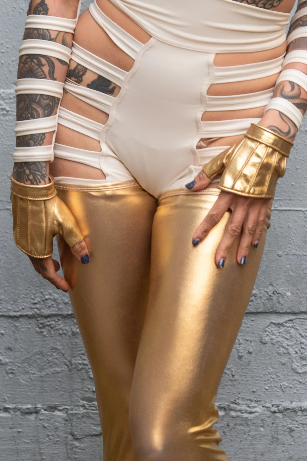 5D x Steam Trunk Crop Glove - Leather