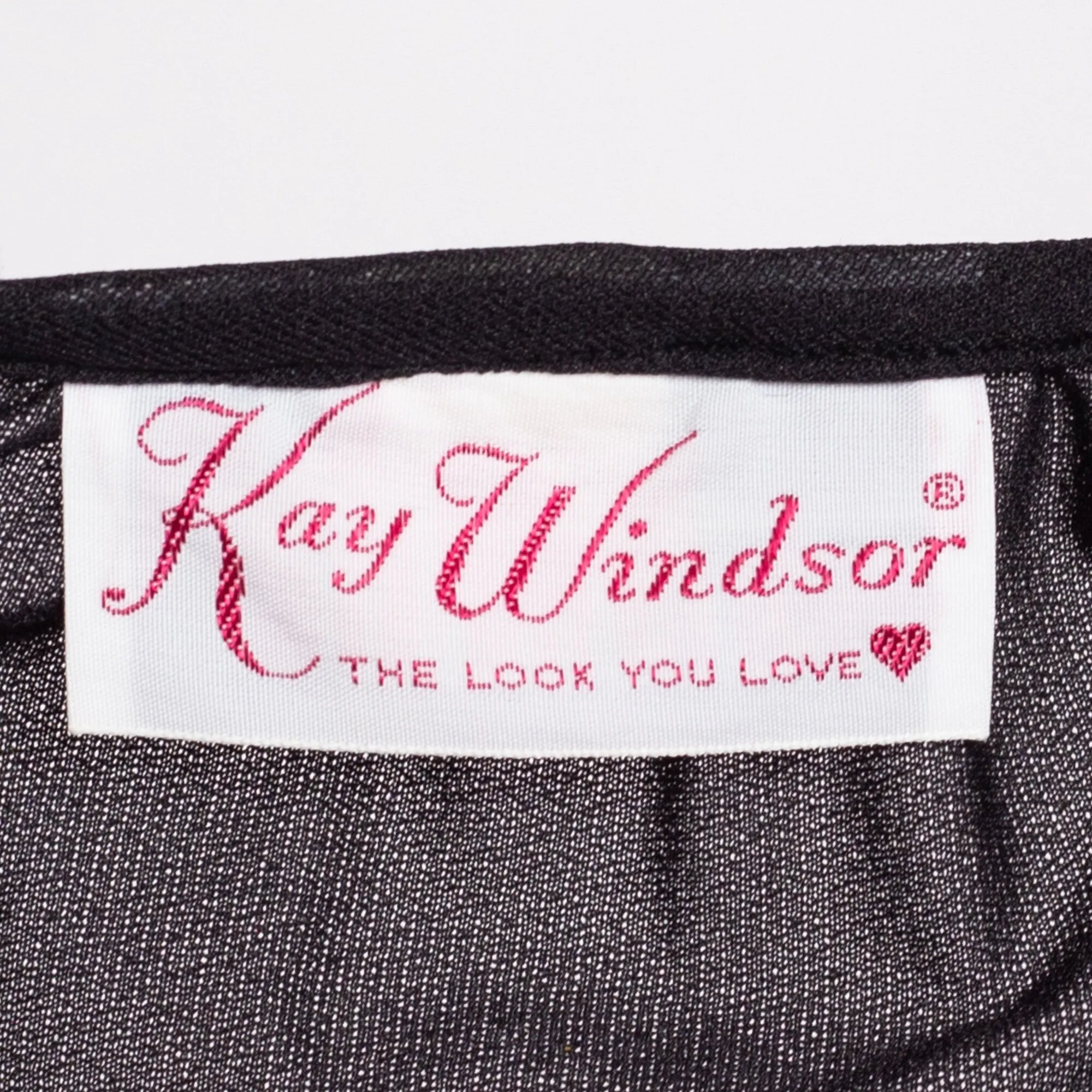 70s Kay Windsor Sheer Black Midi Dress - Medium to Large