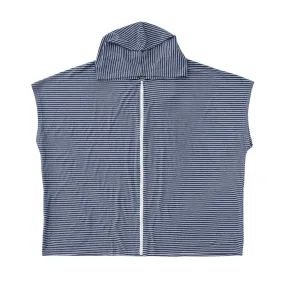 Adult Zip Front Poncho Navy