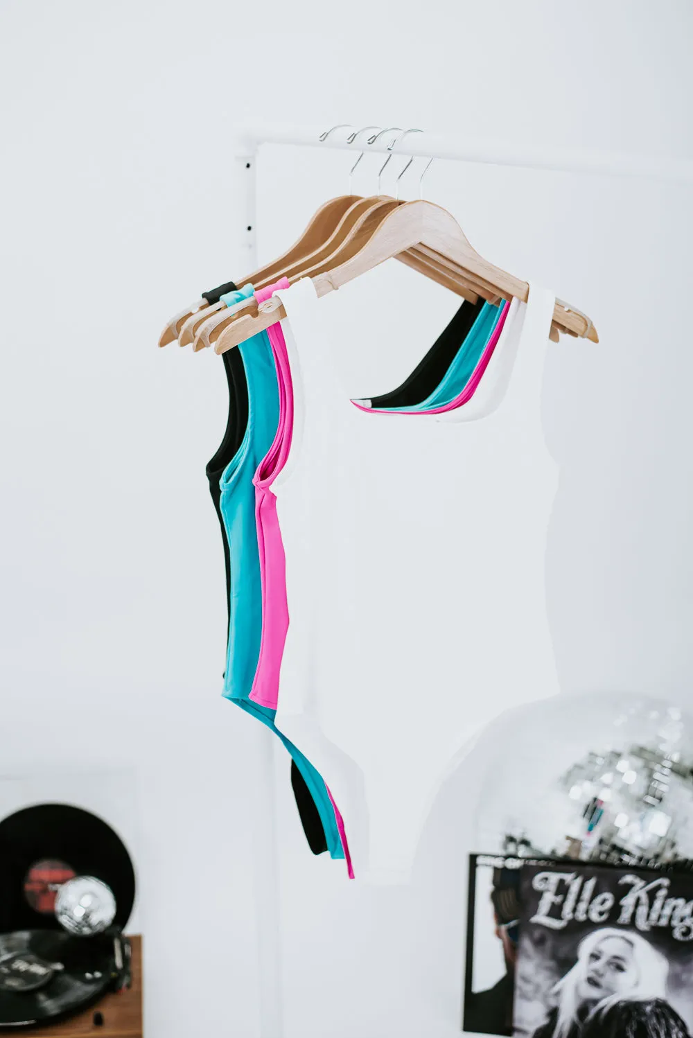 Afterglow Basic Bodysuit, White