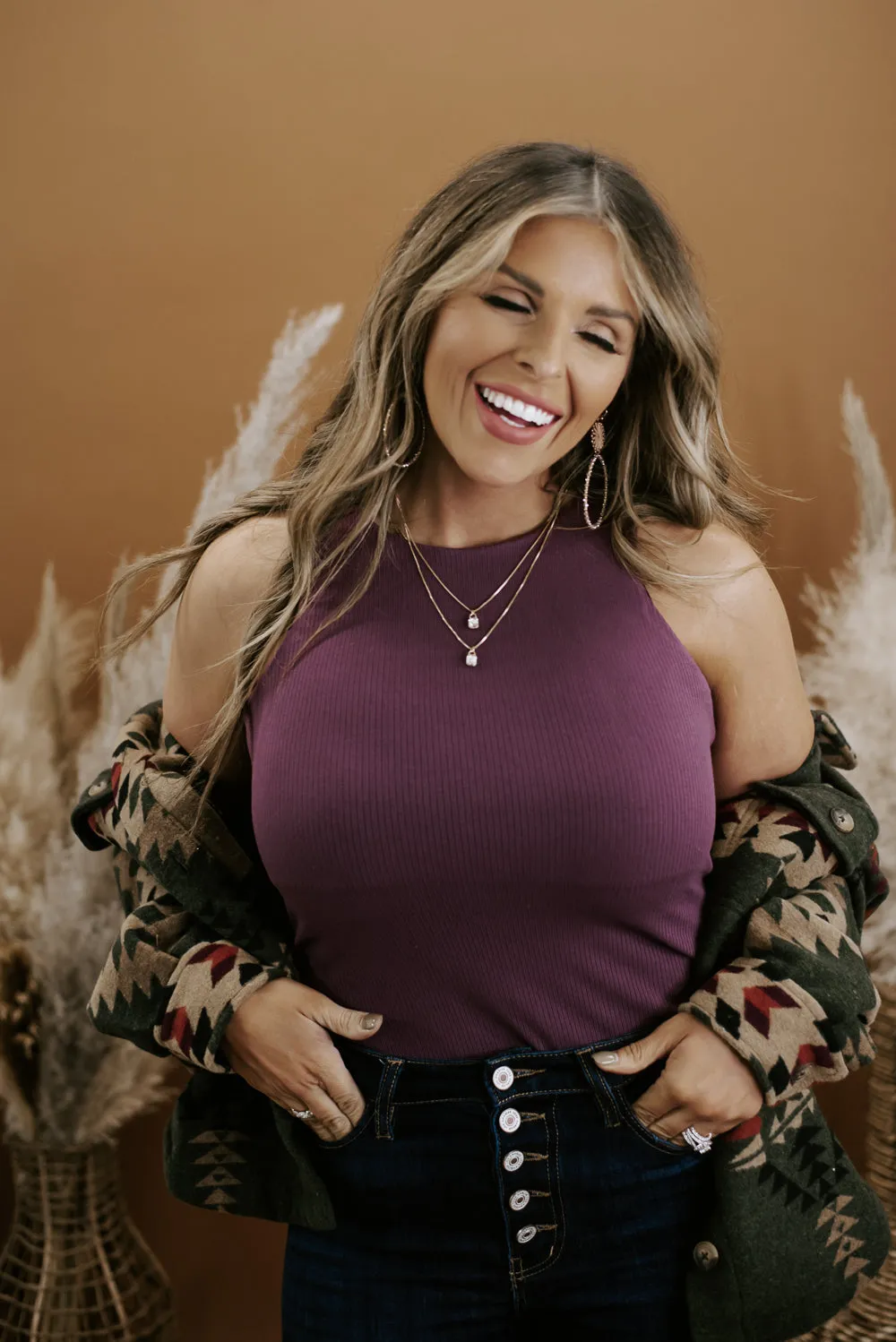 Best Of The Best High Neck Bodysuit, Purple