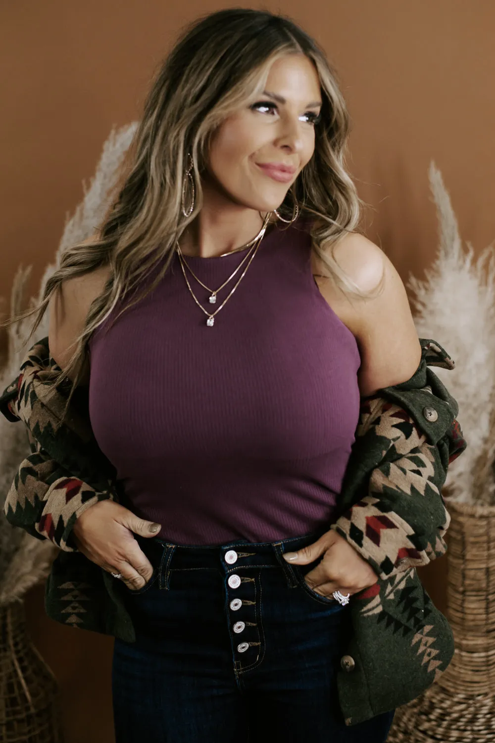 Best Of The Best High Neck Bodysuit, Purple