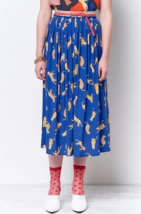 CHRISTINA Dirndl Skirt - Royal Tiger
