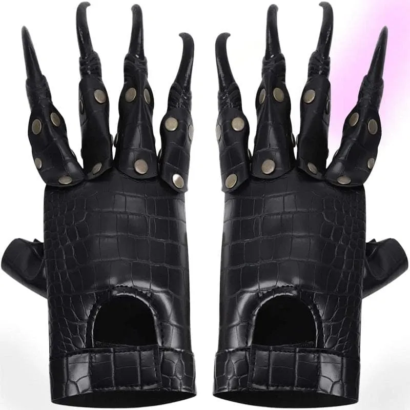 Demon Claw Leather Gloves