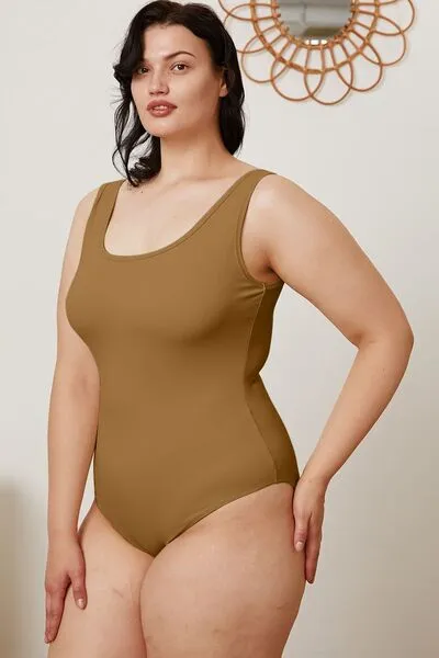 Explore More Collection - Basic Bae Full Size Square Neck Sleeveless Bodysuit