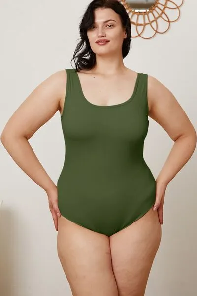 Explore More Collection - Basic Bae Full Size Square Neck Sleeveless Bodysuit