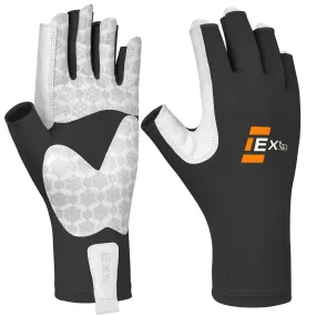 EXski Fingerless Fishing Gloves UPF50  Sun Protection Gloves for Kayaking Rowing Driving Hiking