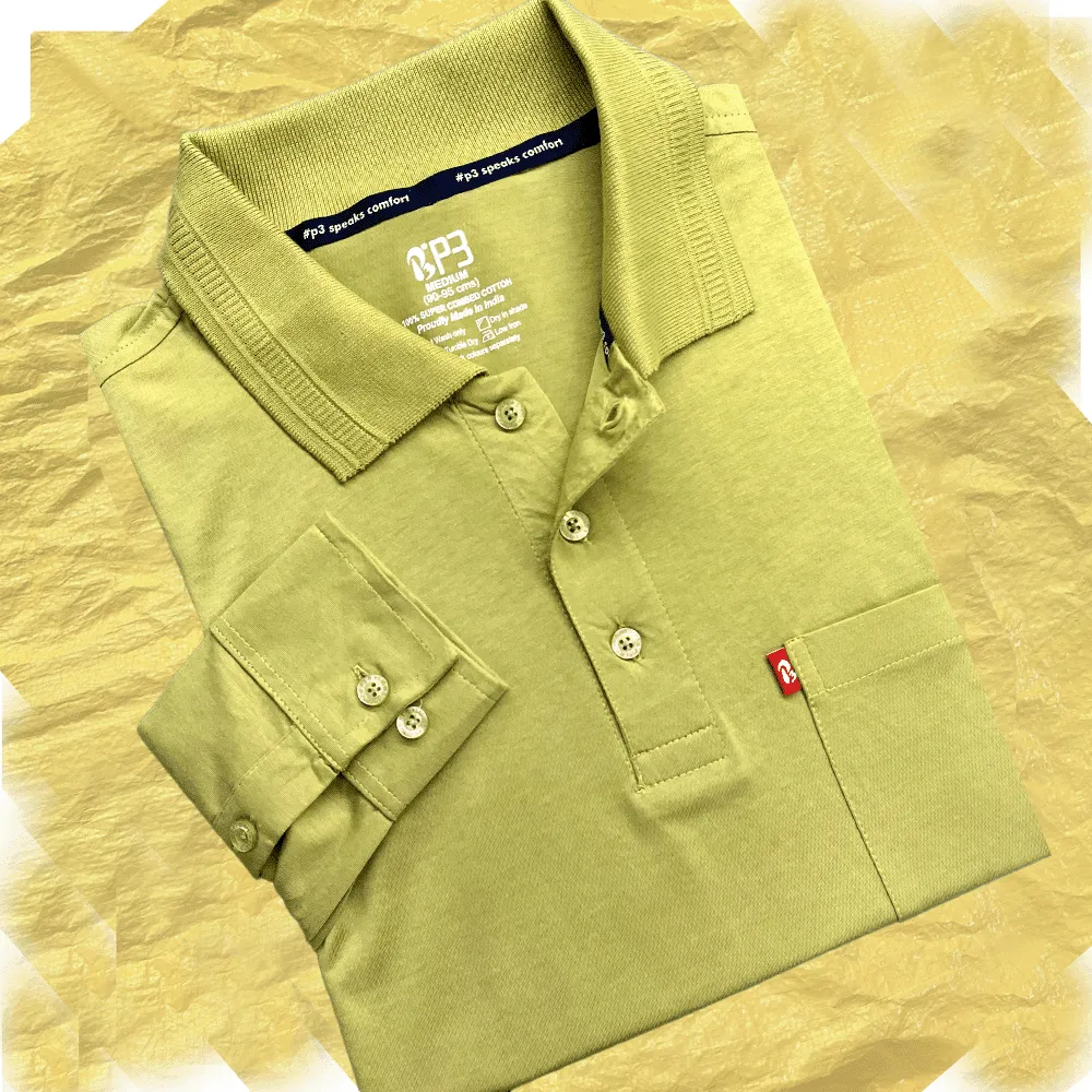 Feather Touch Cloud Cuffed Polo