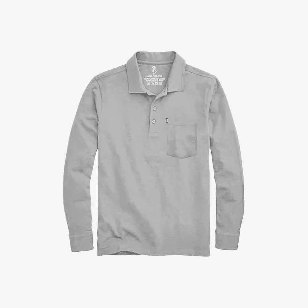 Feather Touch Cloud Cuffed Polo