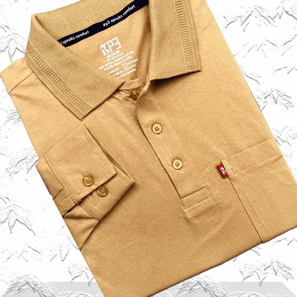 Feather Touch Cloud Cuffed Polo