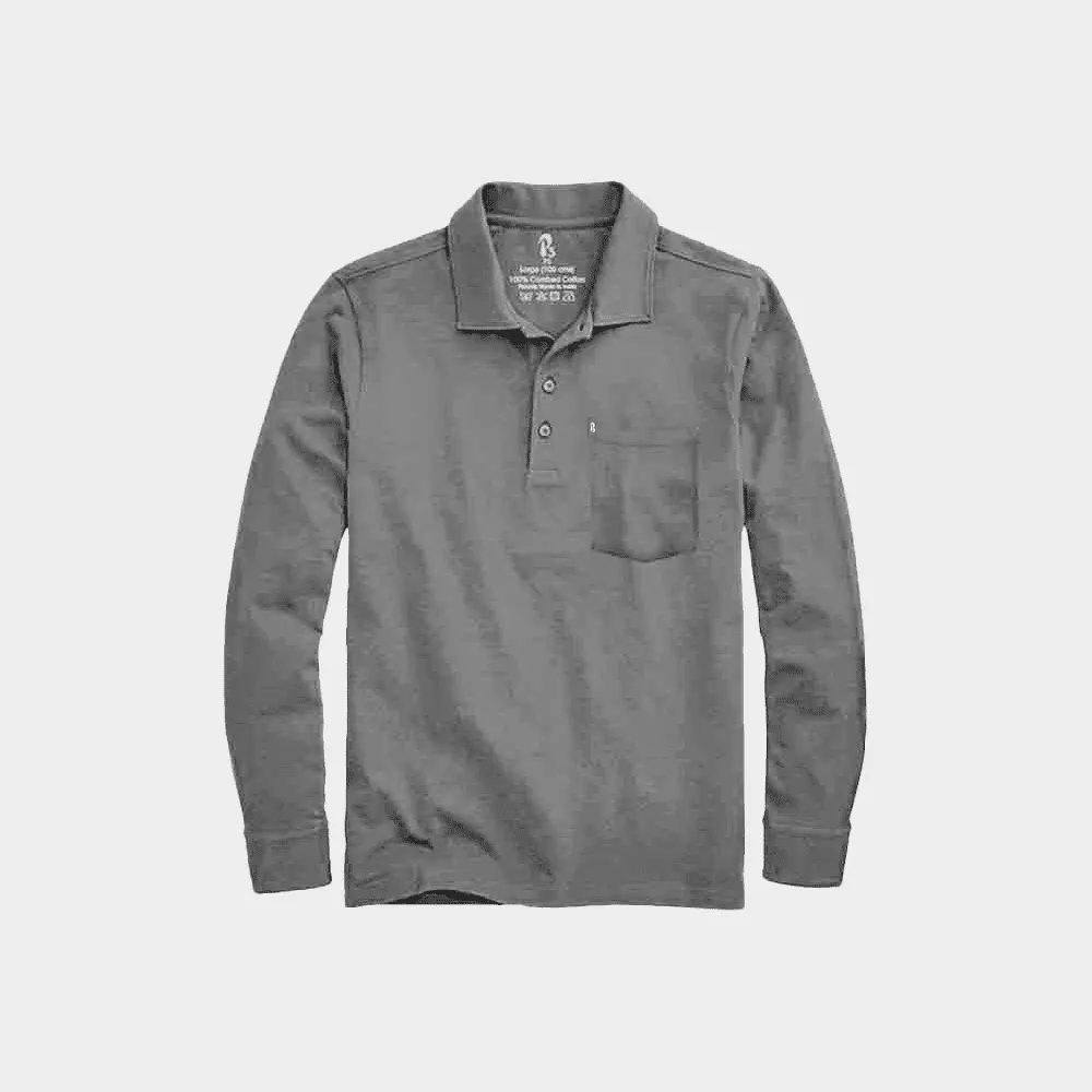 Feather Touch Cloud Cuffed Polo
