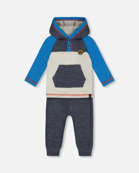 Hooded Top/Pant Set/Deux Par Deux