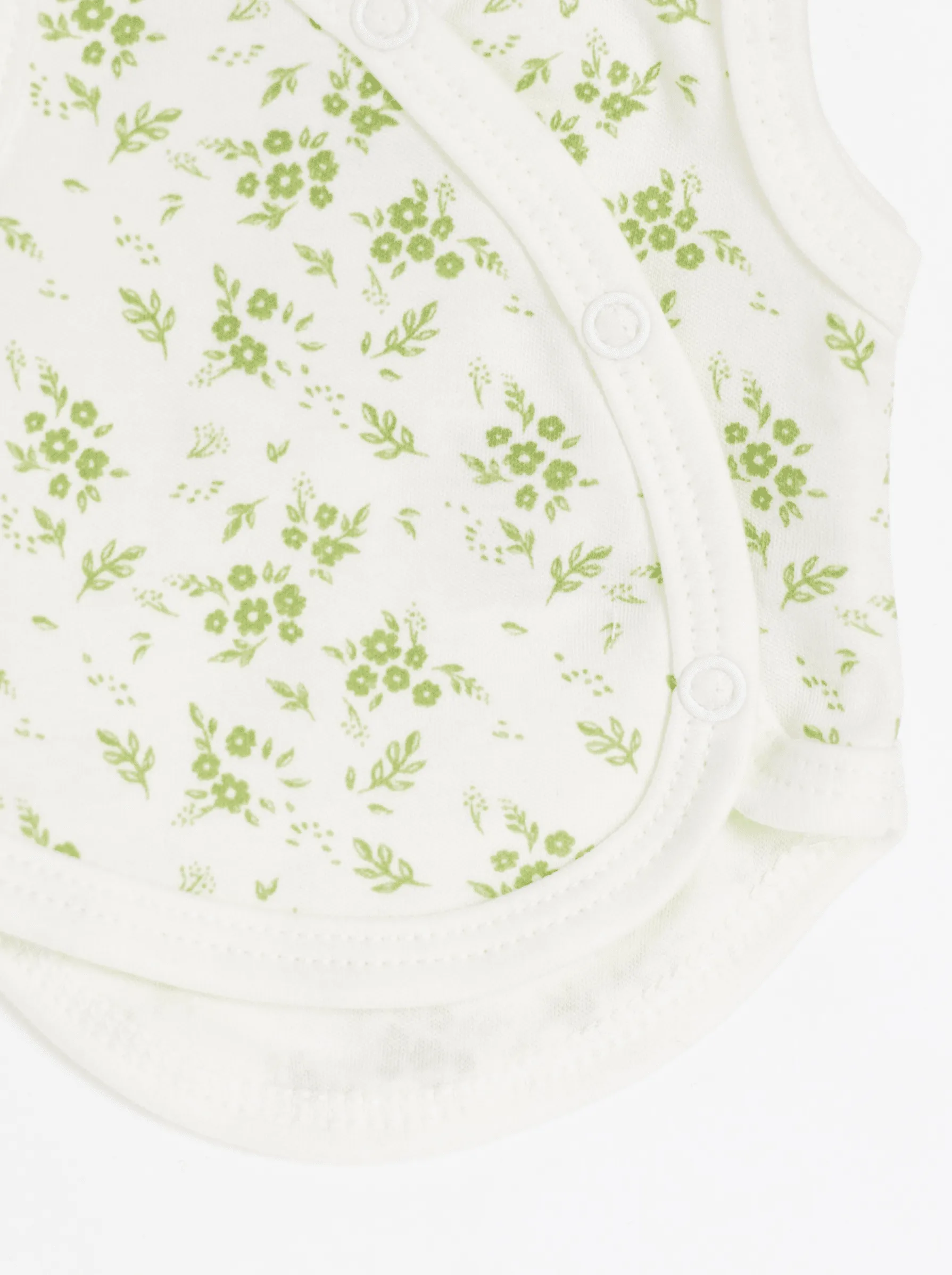 Incubator Vest, Apple Floral , Premium 100% Organic Cotton