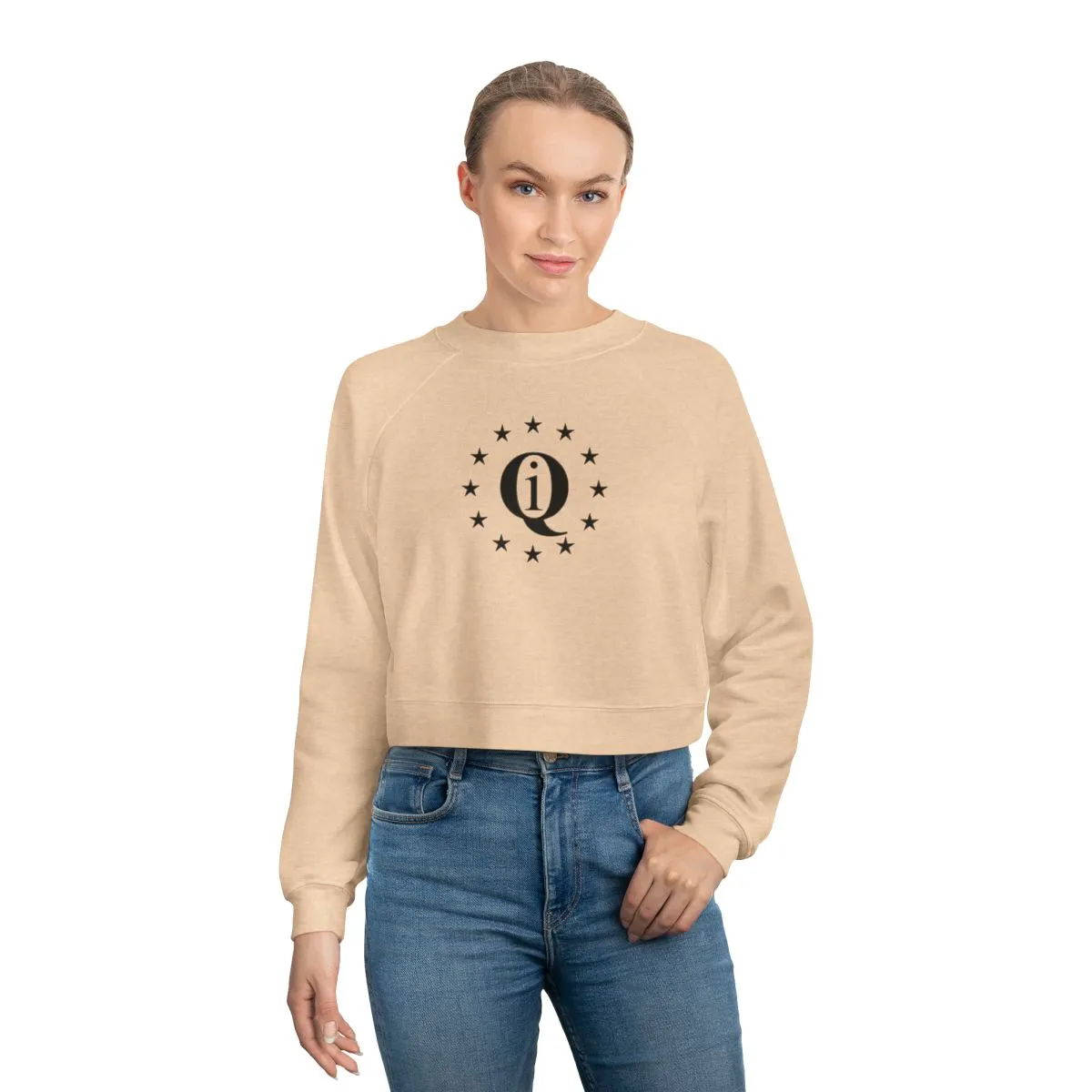 IQ Fashion | Casual Women's Cropped Fleece Pullover