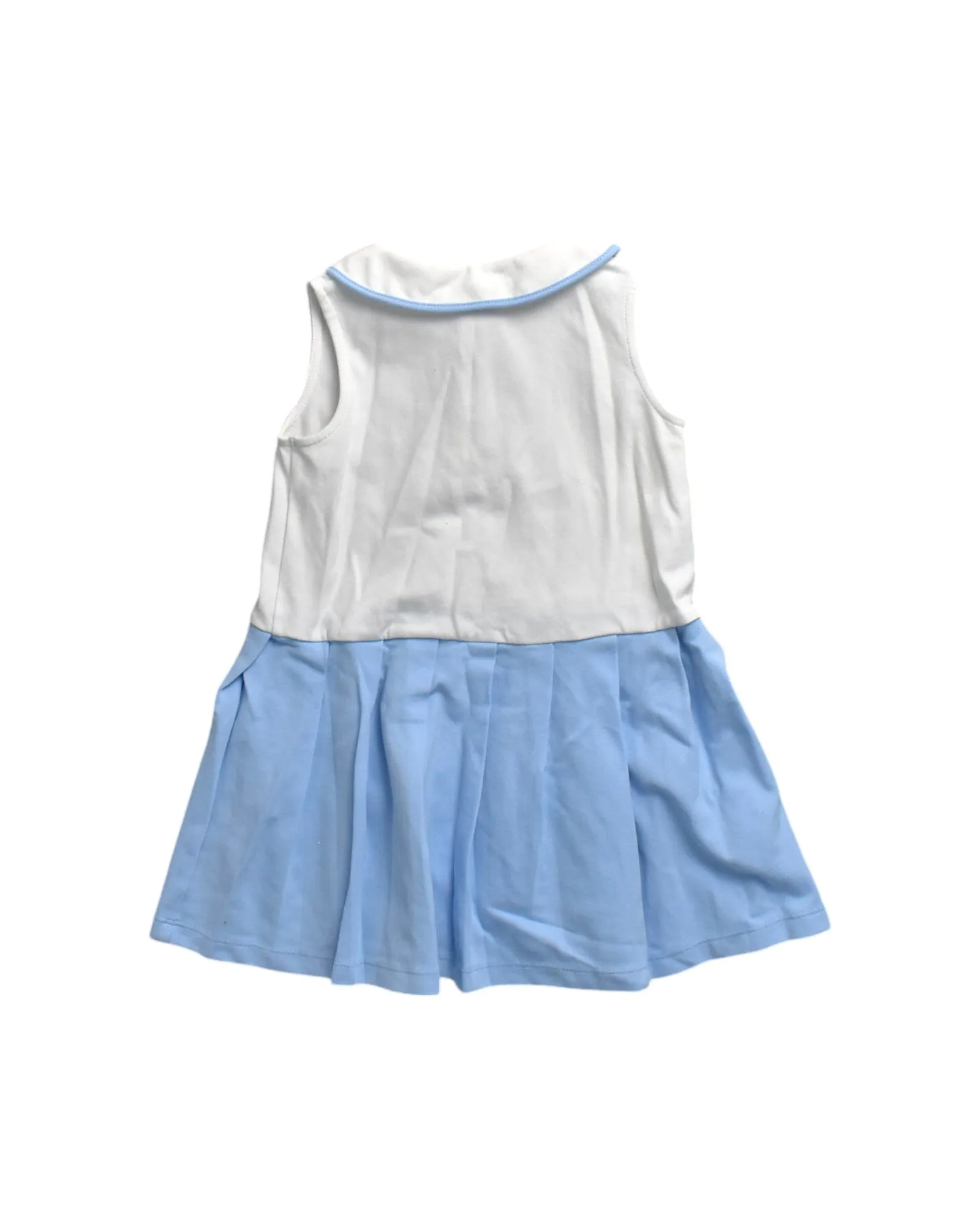 Jacadi Sleeveless Dress With Peter Pan Collar 3T