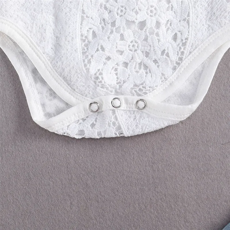 Lace Romper Set, 0-24M