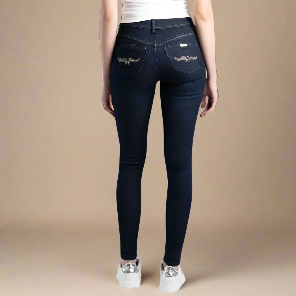 Mila Rose - Skinny Leg Jean - Dark Vintage Blue