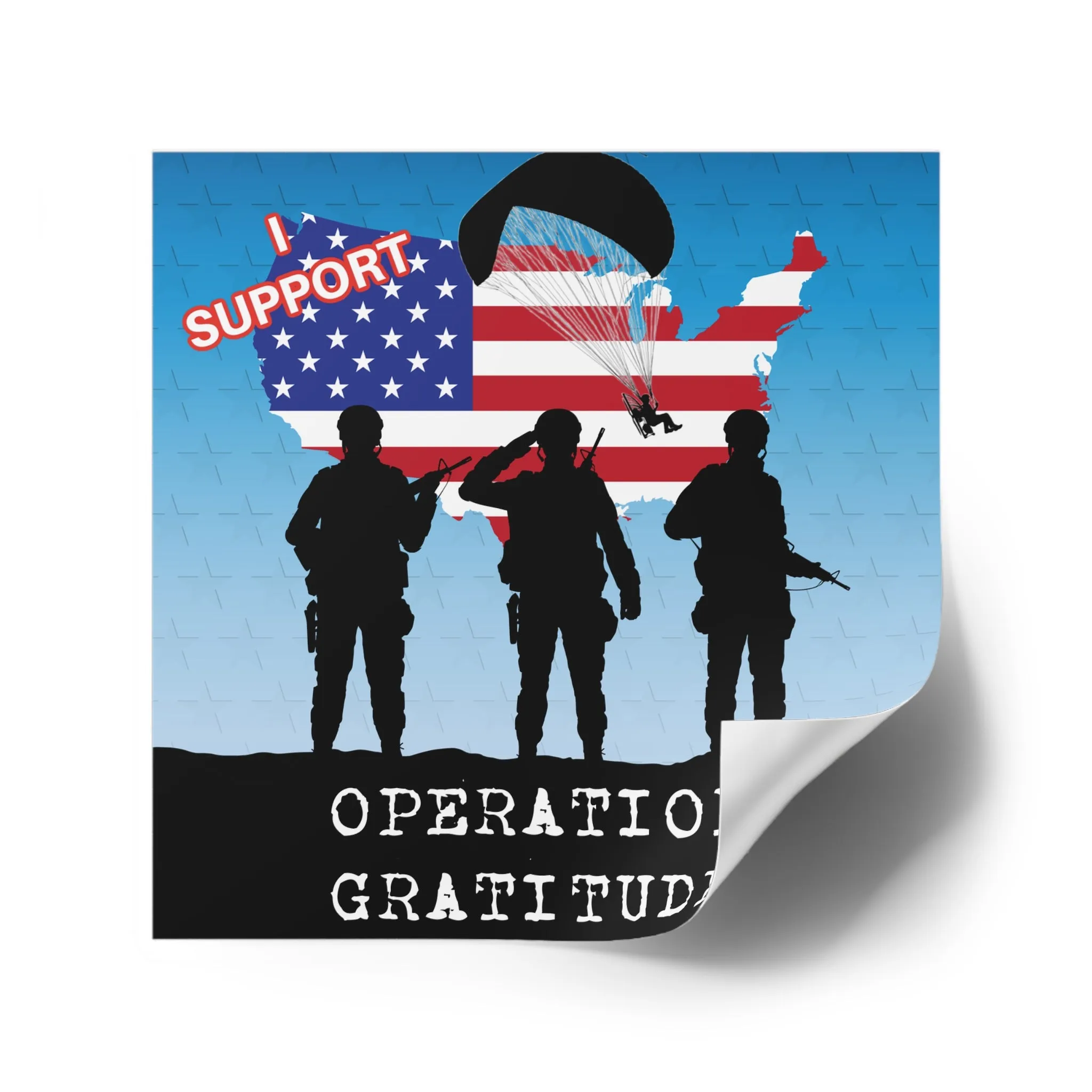 Operation Gratitude Sticker, Indoor\Outdoor