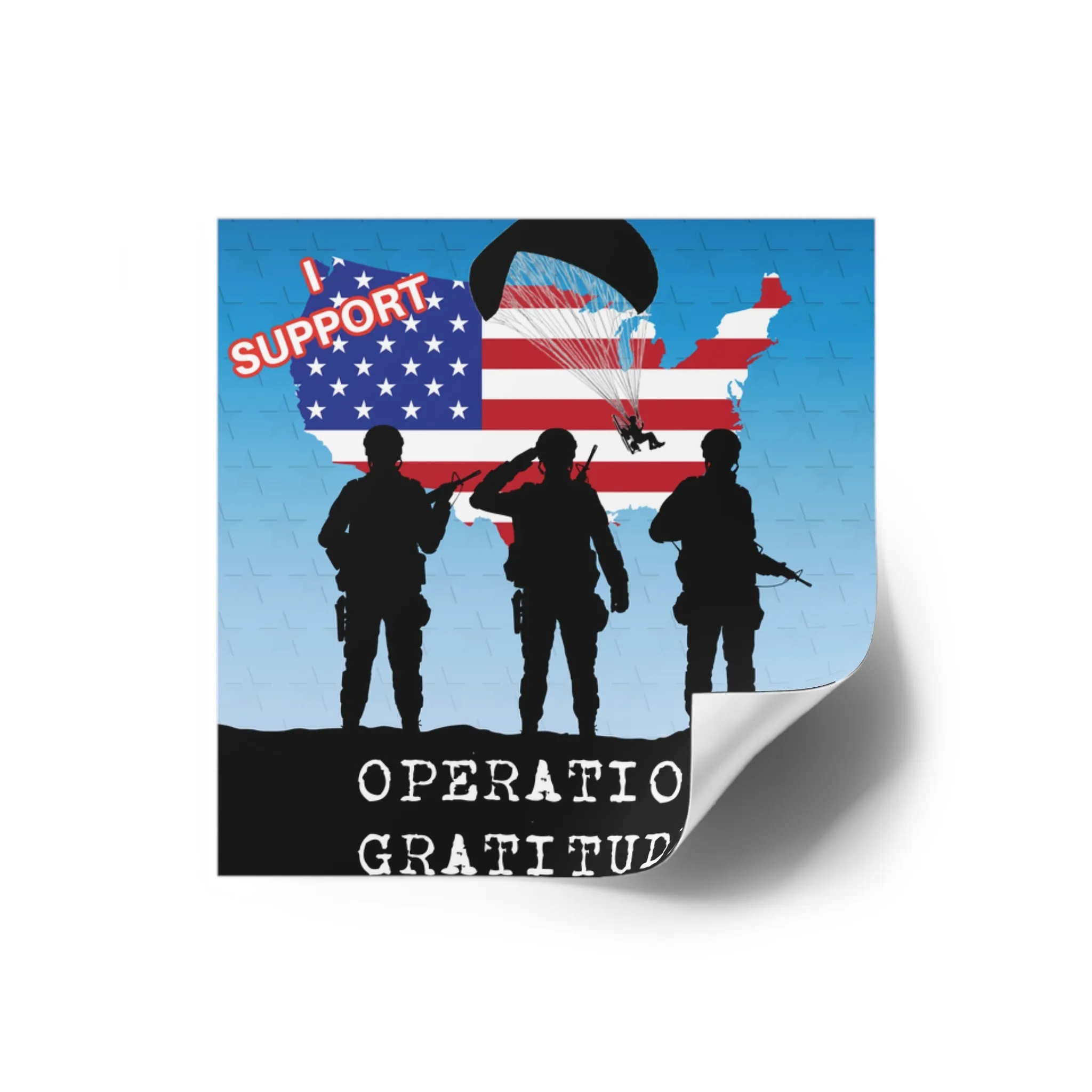 Operation Gratitude Sticker, Indoor\Outdoor