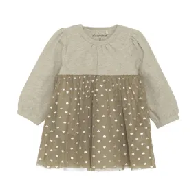 Organic Tulle Dress - Beige Melange