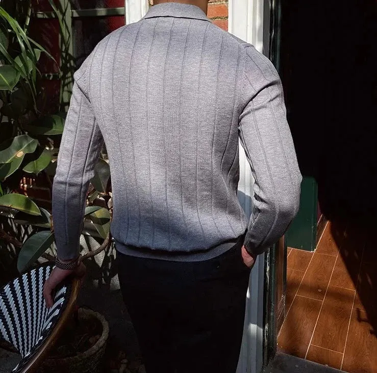 Oxford polo sweater