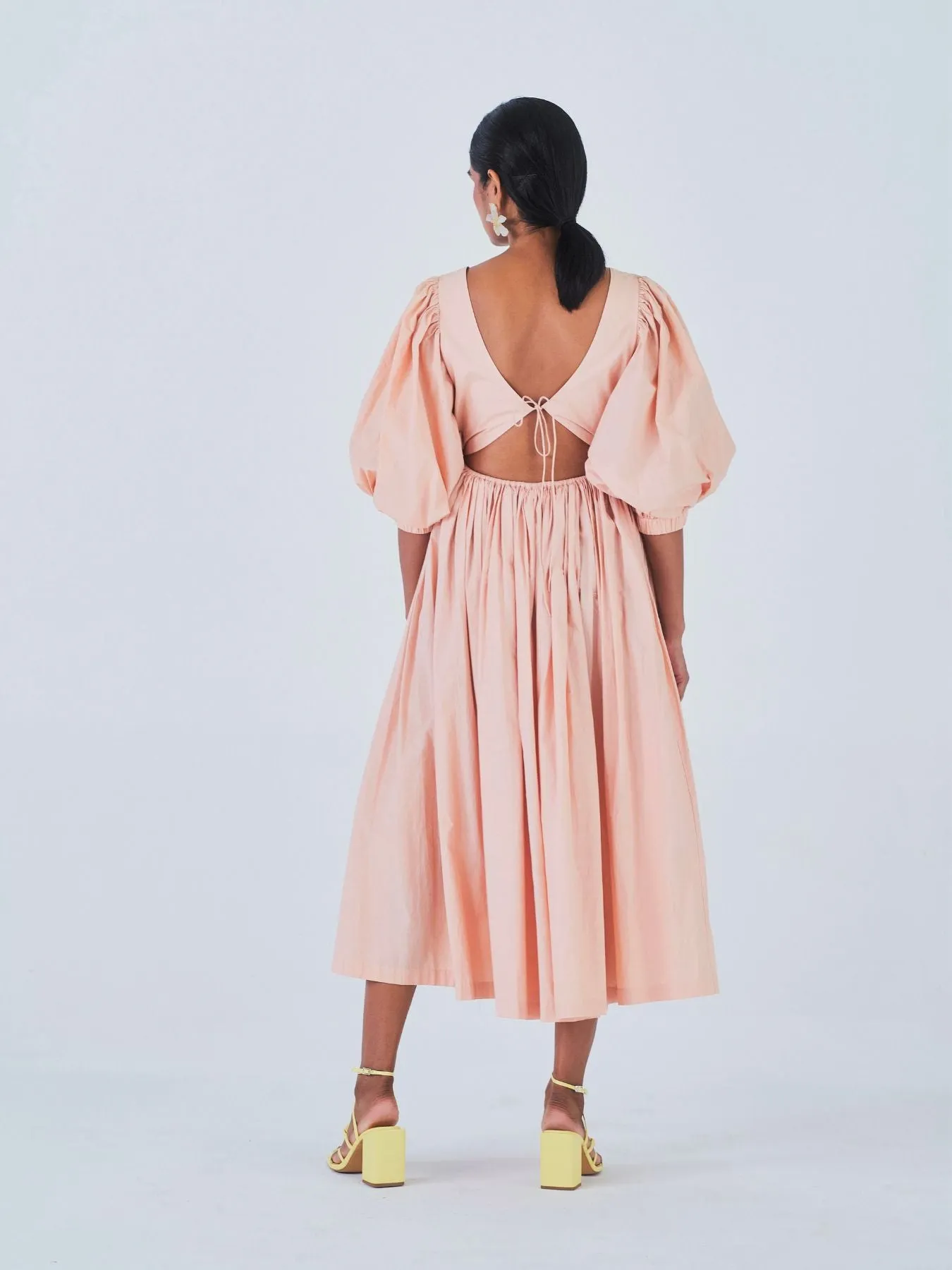 Pankhi Dress, Peach