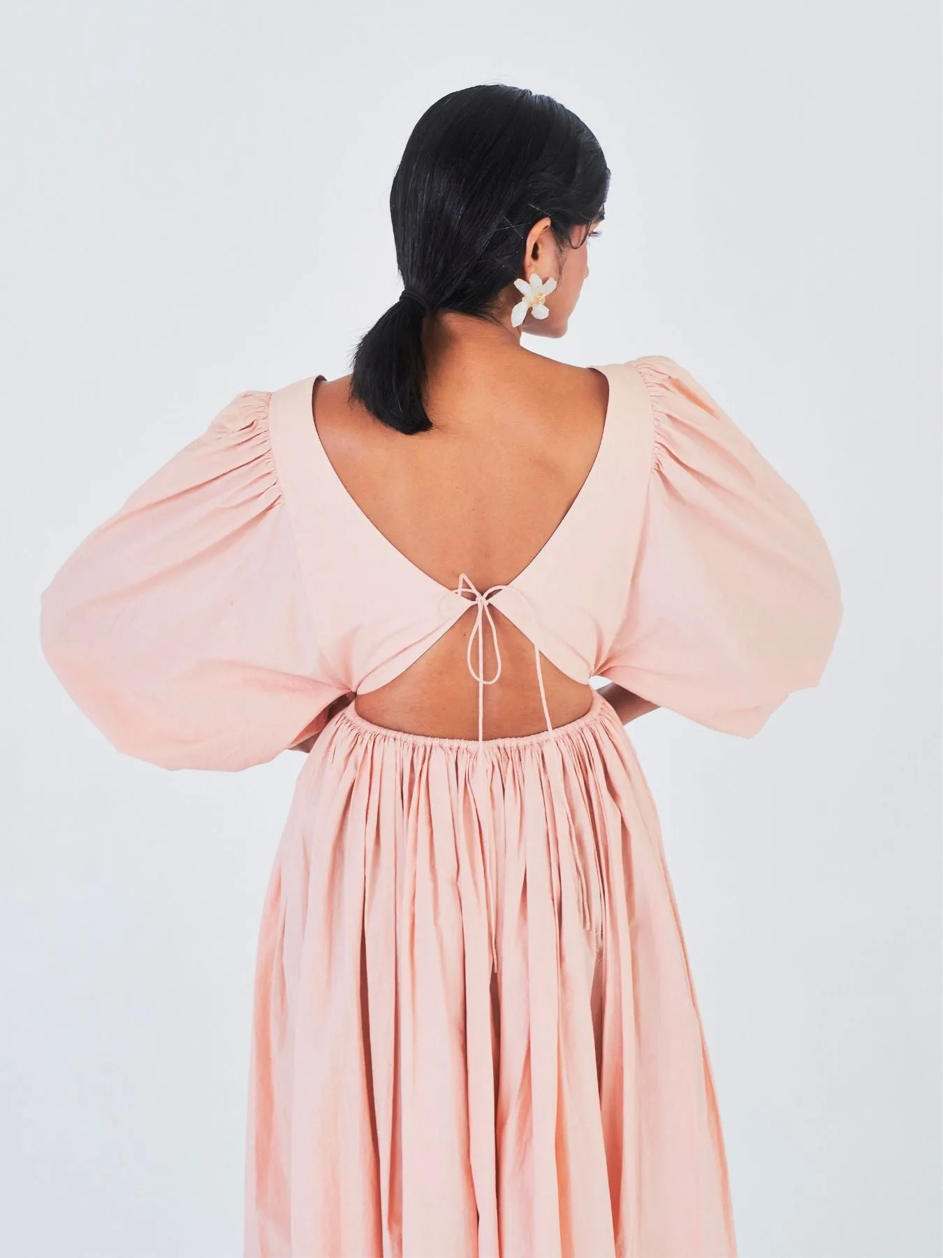 Pankhi Dress, Peach