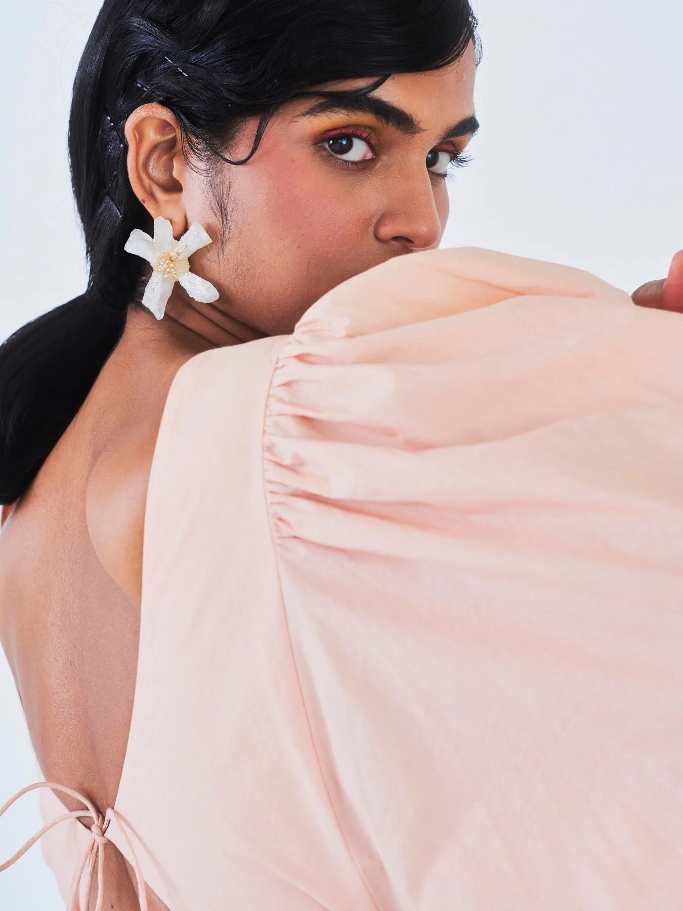 Pankhi Dress, Peach