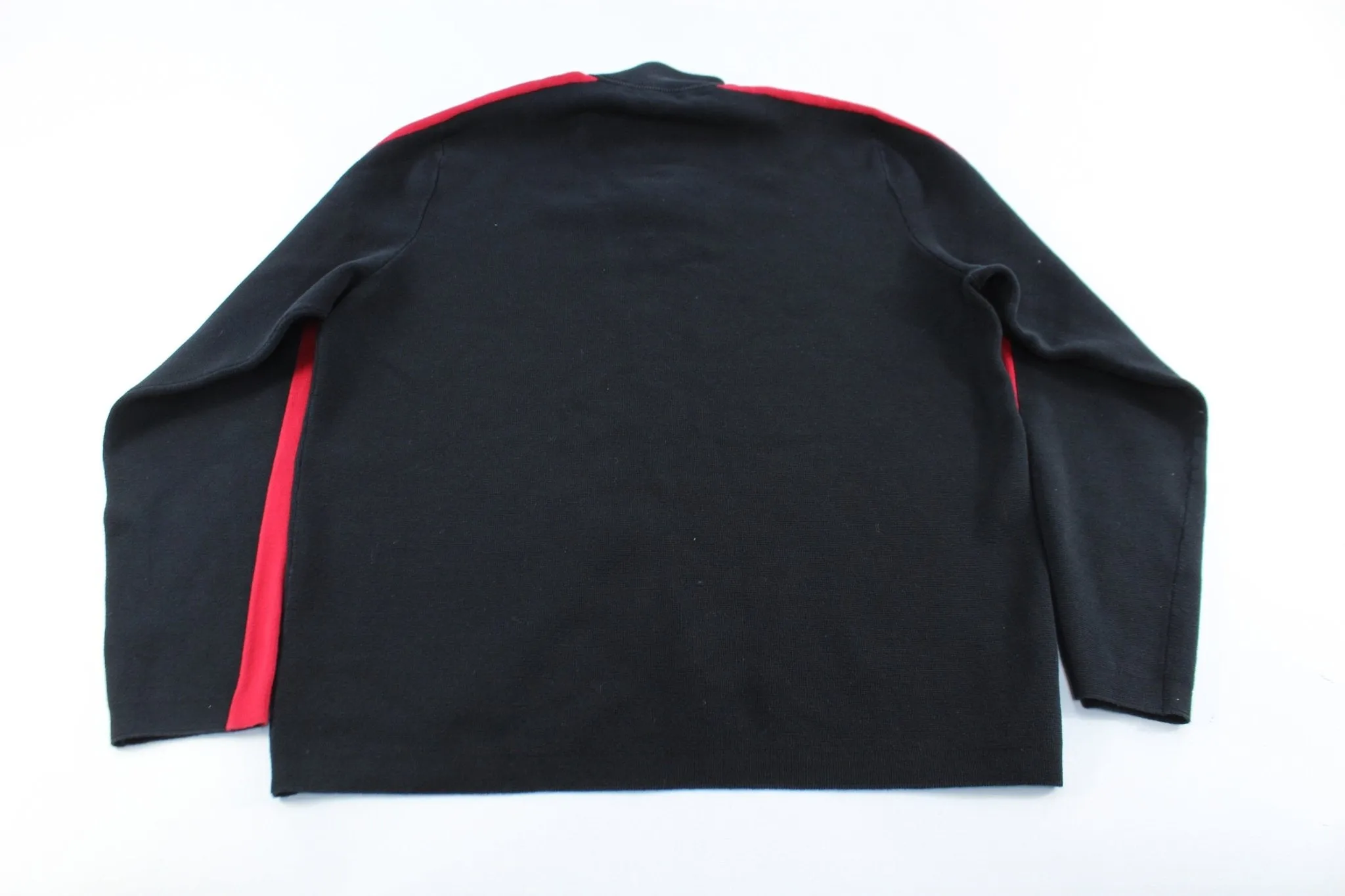 Polo by Ralph Lauren Embroidered Logo Black & Red Sweater