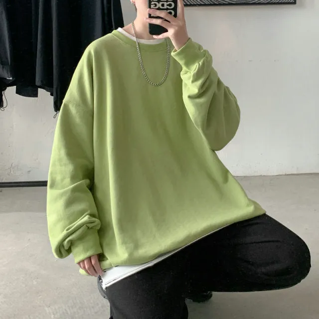 Punk Pullover Casual Crewneck Sweater
