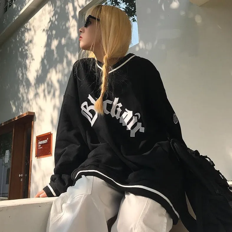 "Blackair" Sweatshirt With V-Neck