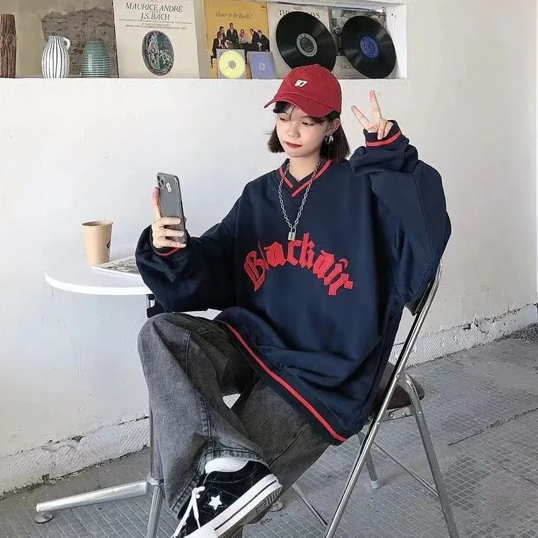 "Blackair" Sweatshirt With V-Neck