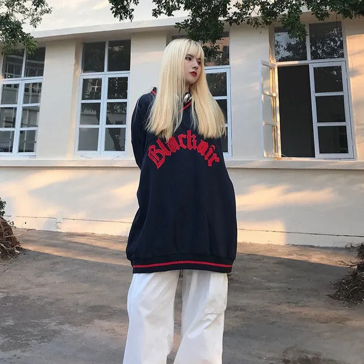 "Blackair" Sweatshirt With V-Neck
