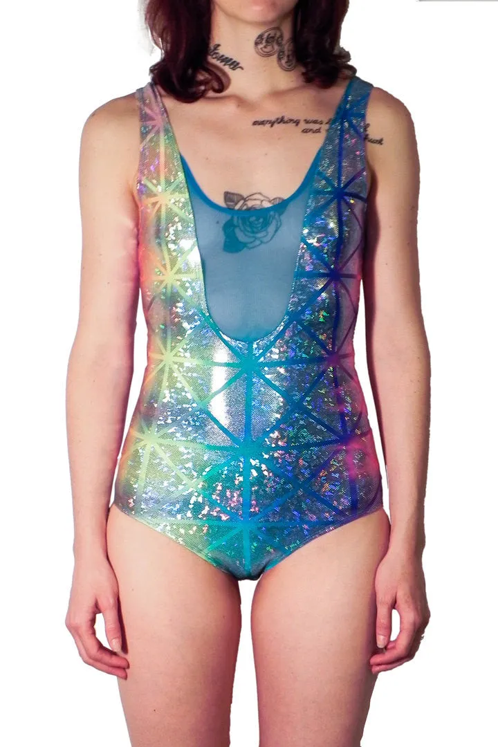 Rainbow Sherbet Disco Bodysuit (Small)