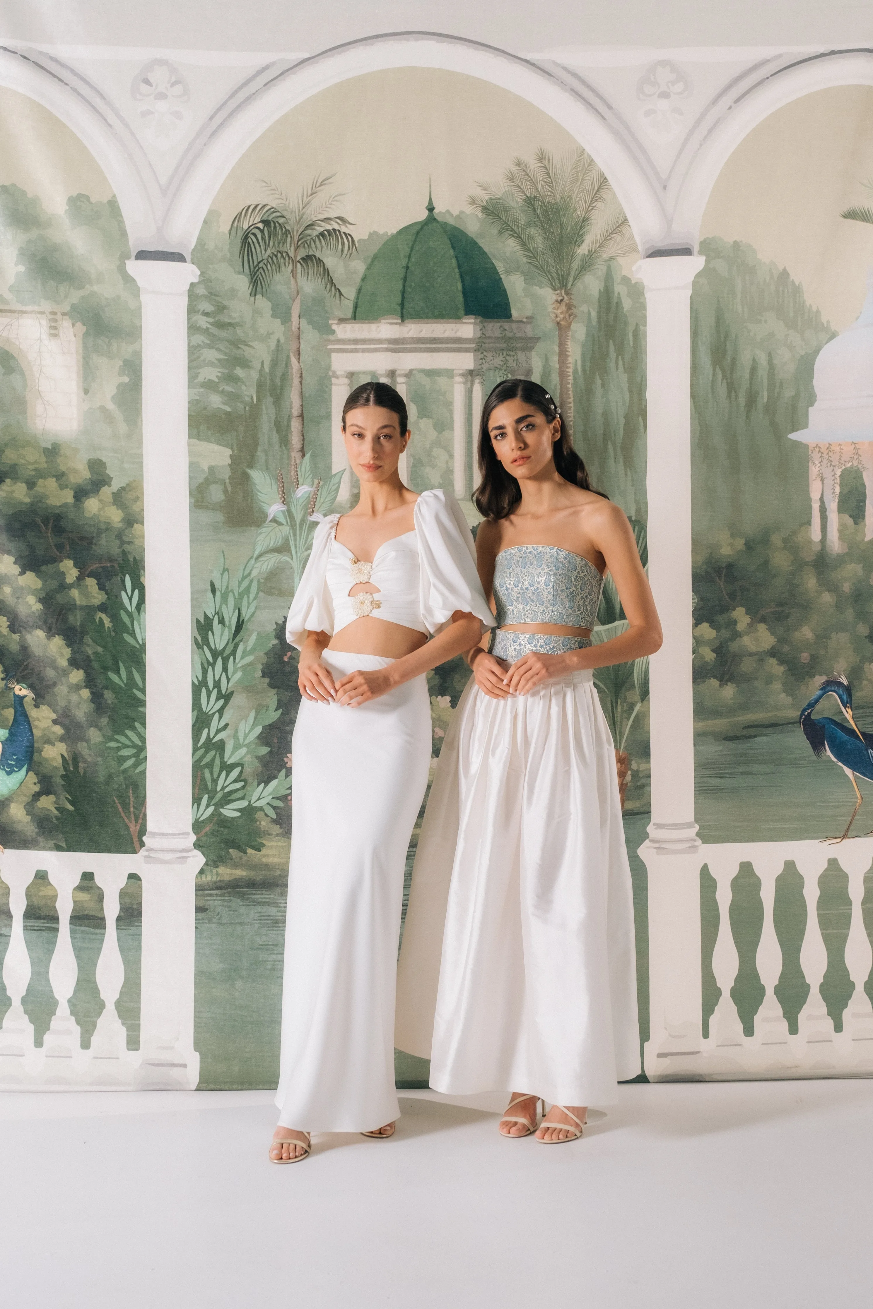 Raw Silk Taffeta Yass Skirt - Off White
