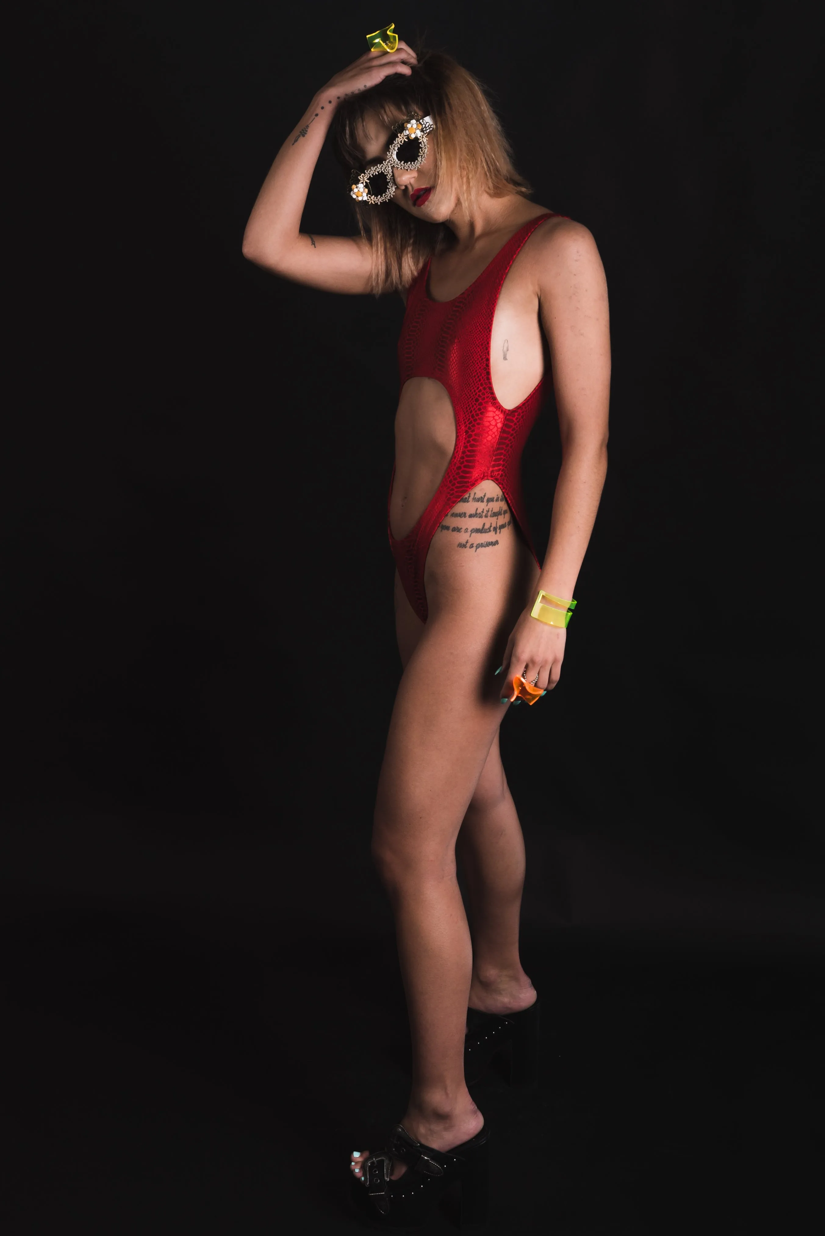 Red Snake Bodysuit