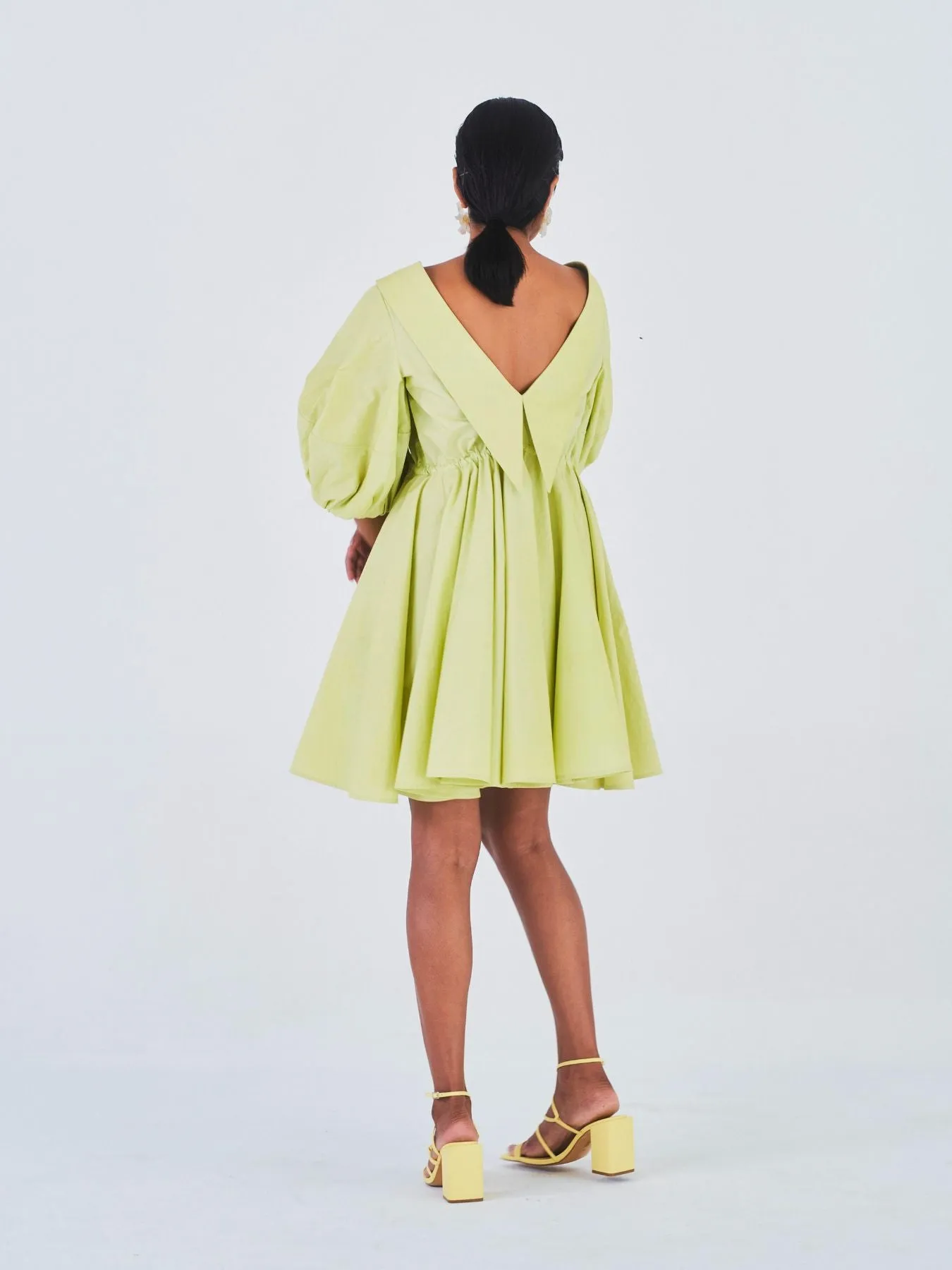 Sada Bahar Dress, Lime Green