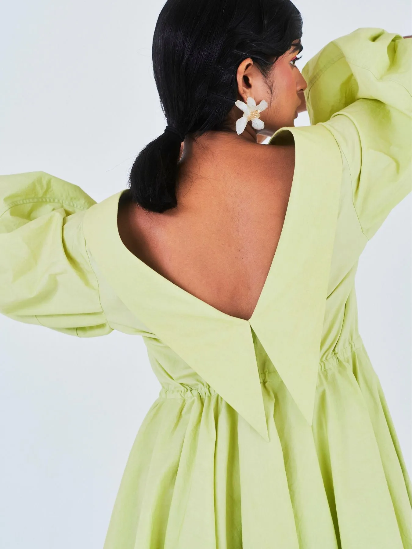 Sada Bahar Dress, Lime Green