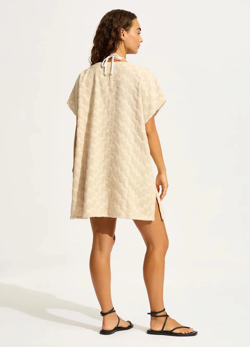Seafolly Towel Poncho Navy O/S