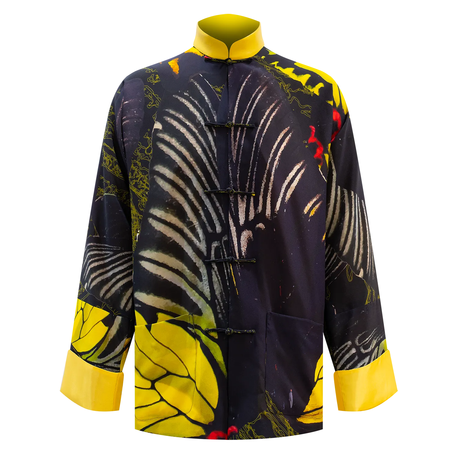 SPARKLE BY KAREN CHAN x Fung Yuen Butterfly Reserve【GOLDEN BIRDWING】100% Silk Tang Jacket / Kung Fu Jacket (金裳鳳蝶)
