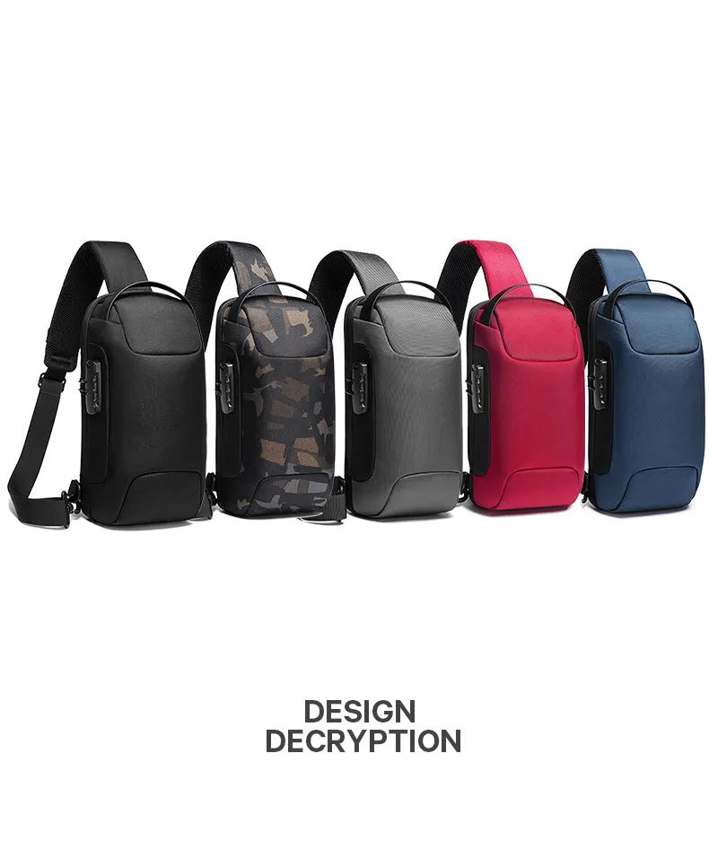 Sports-car-inspired Smart Waterproof Scratch-resistant Shoulder Bag