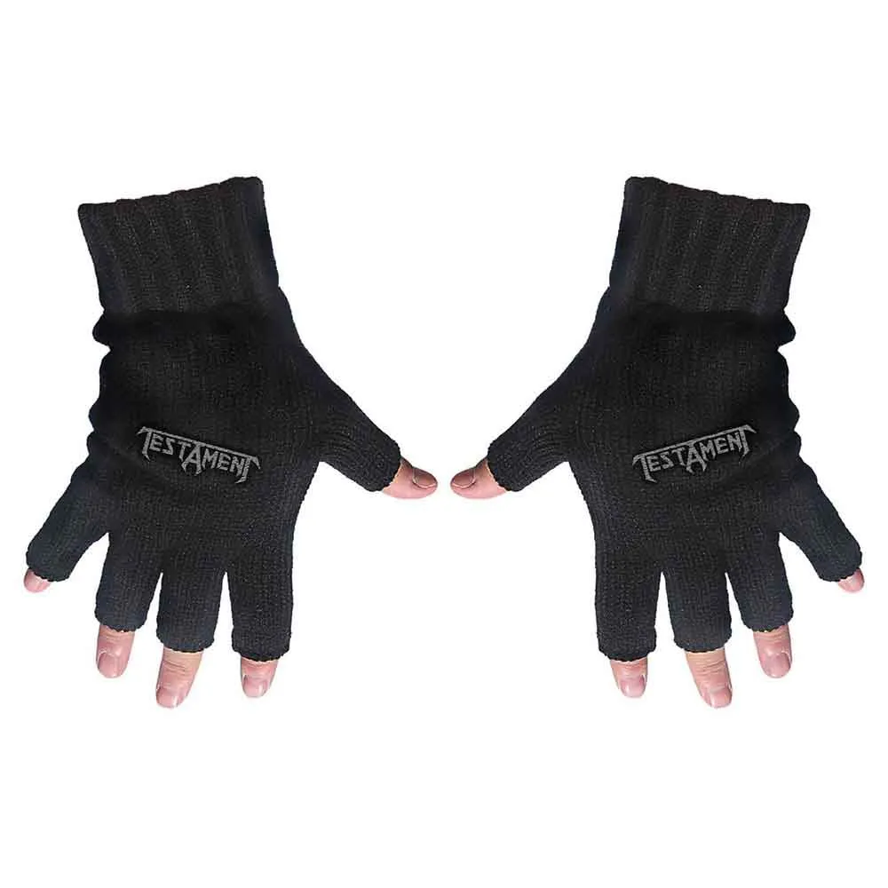 Testament "Logo" Fingerless Gloves