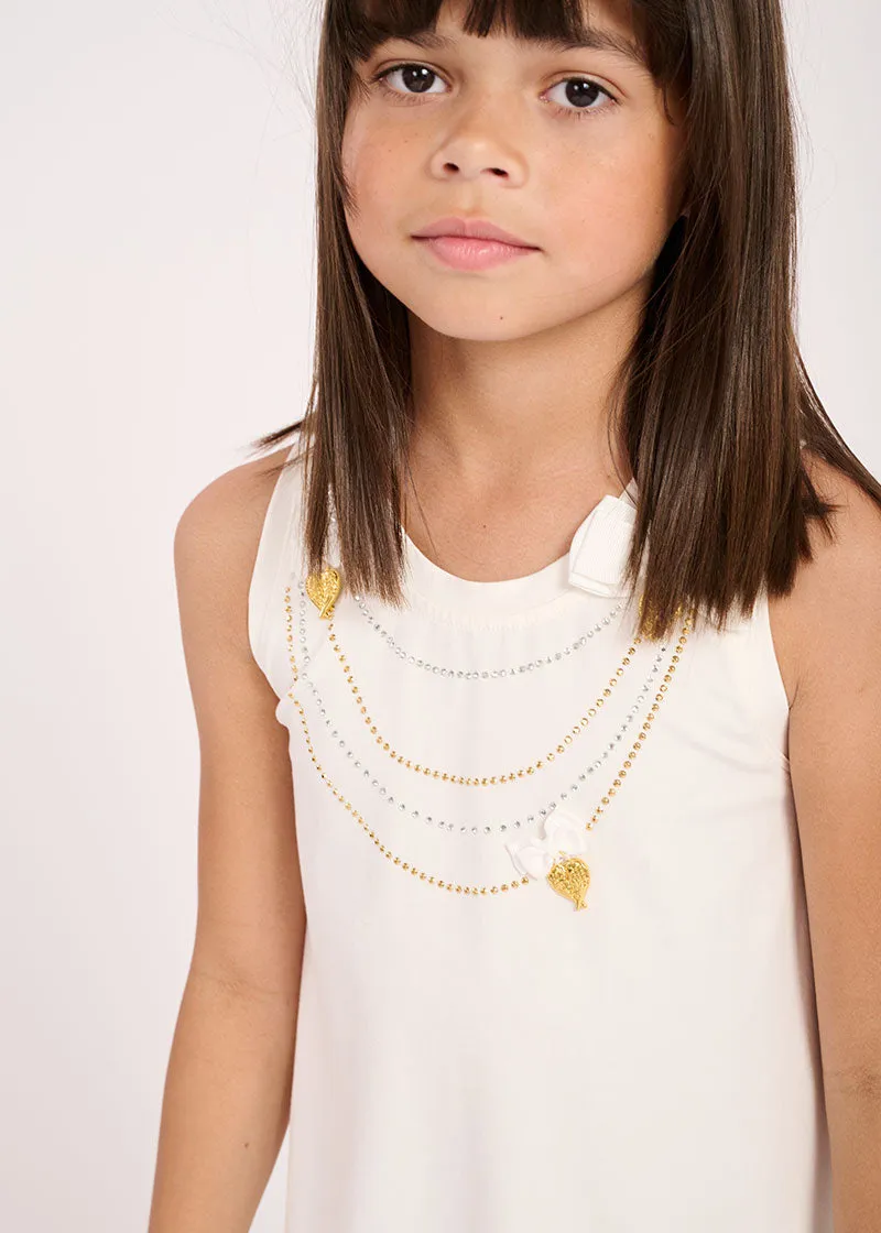 Texas Necklace Dress Snowdrop
