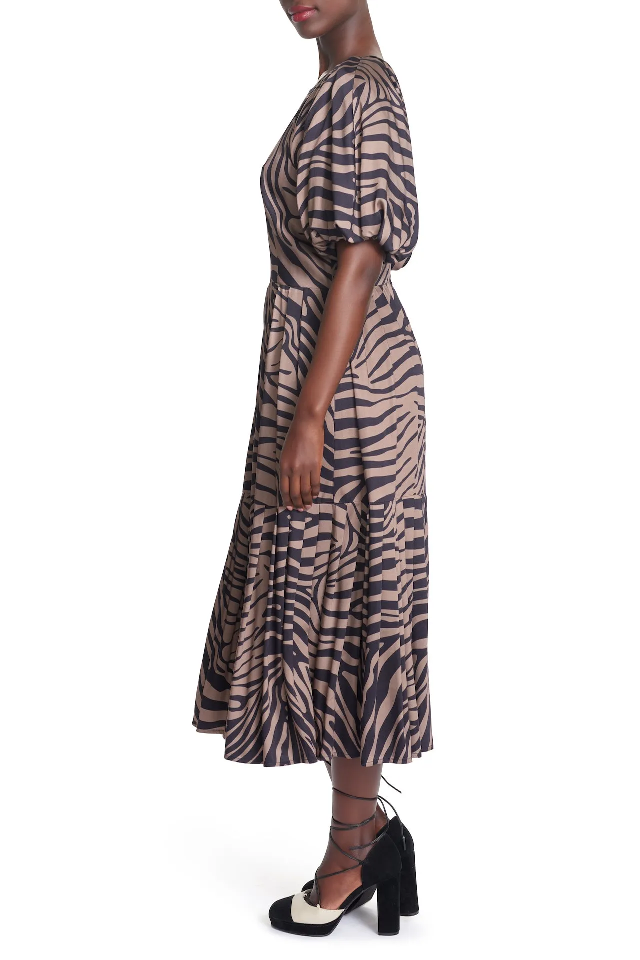 THE TRUDY DRESS - ANIMAL -ECO