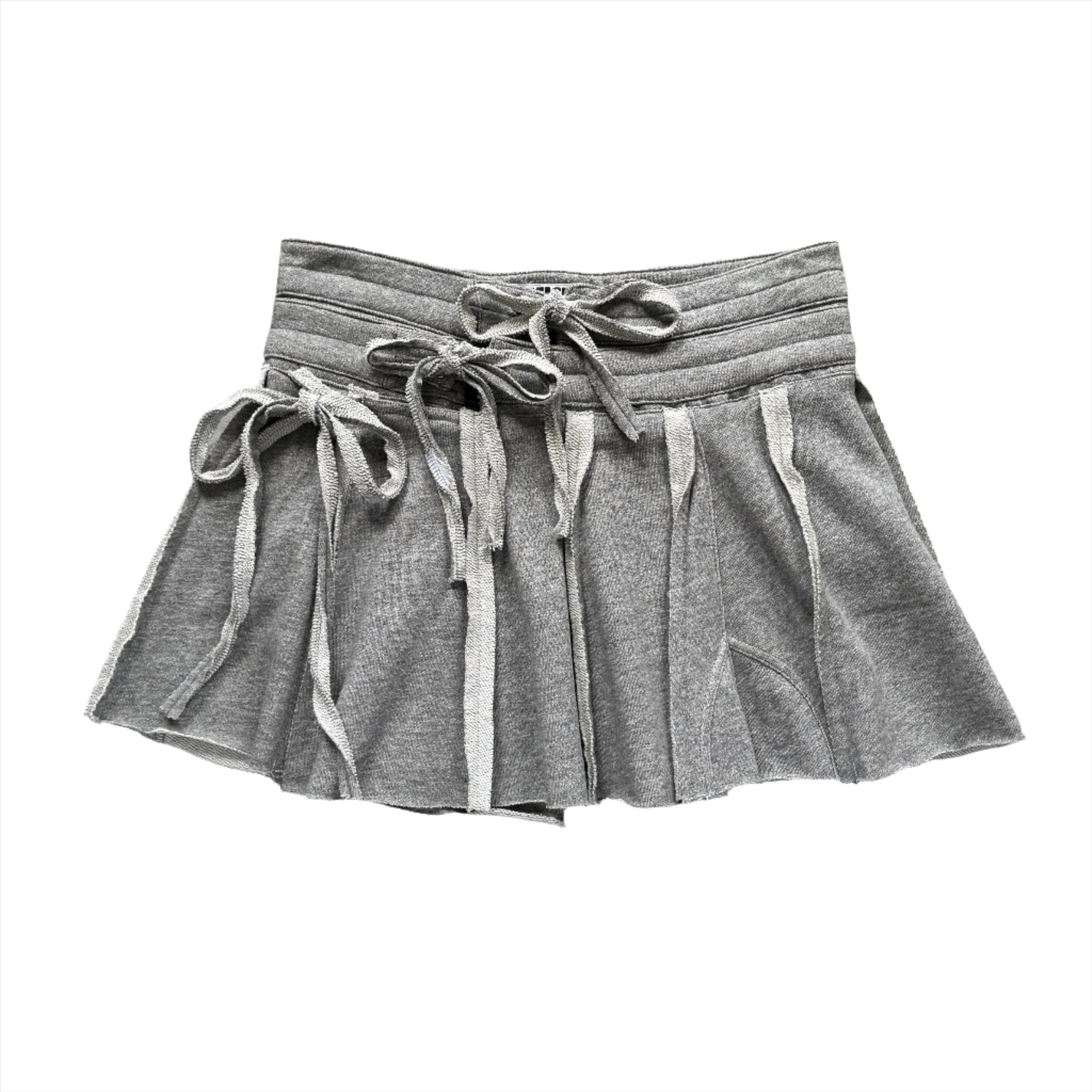 TRANSFORMED WRAP mini sweat skirt