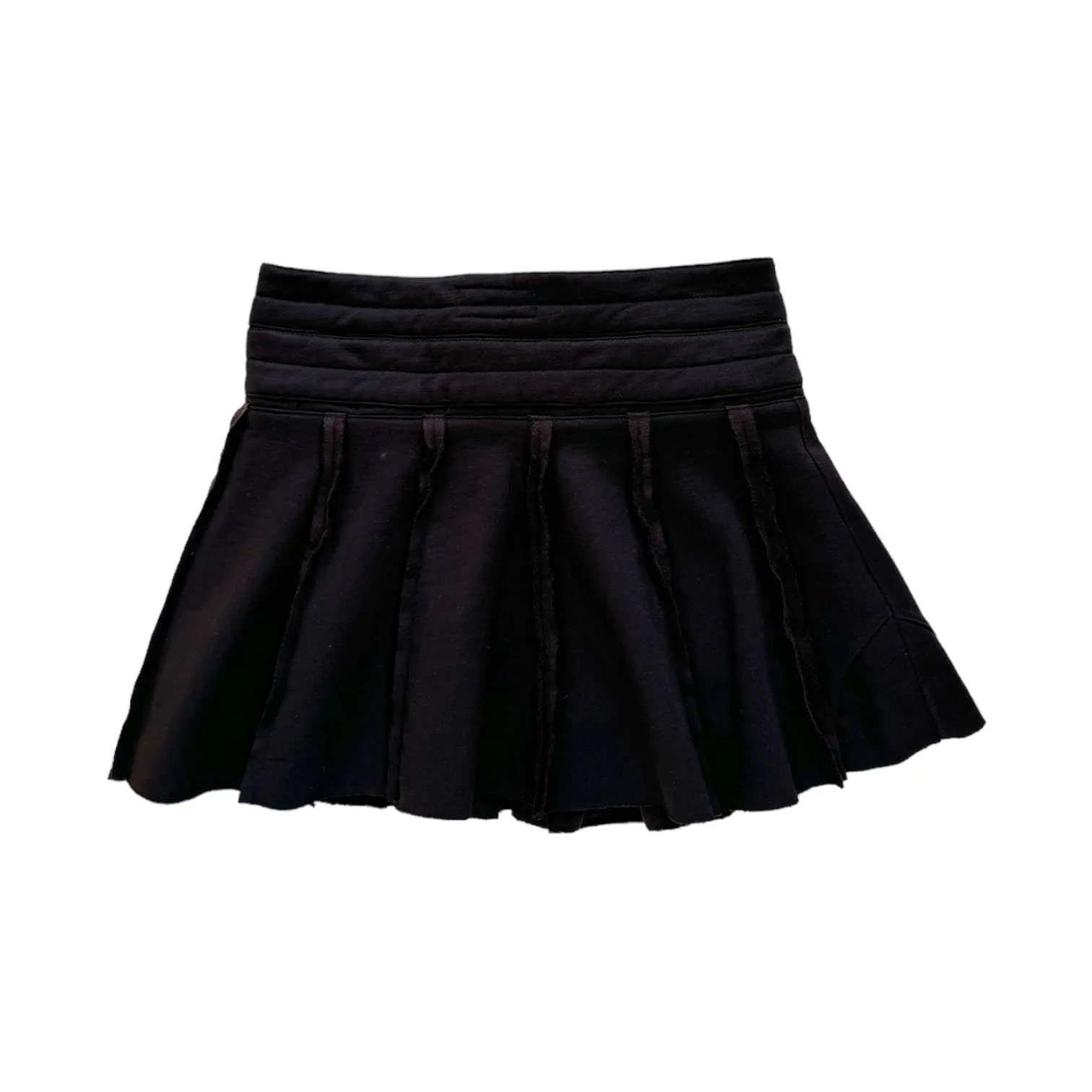 TRANSFORMED WRAP mini sweat skirt