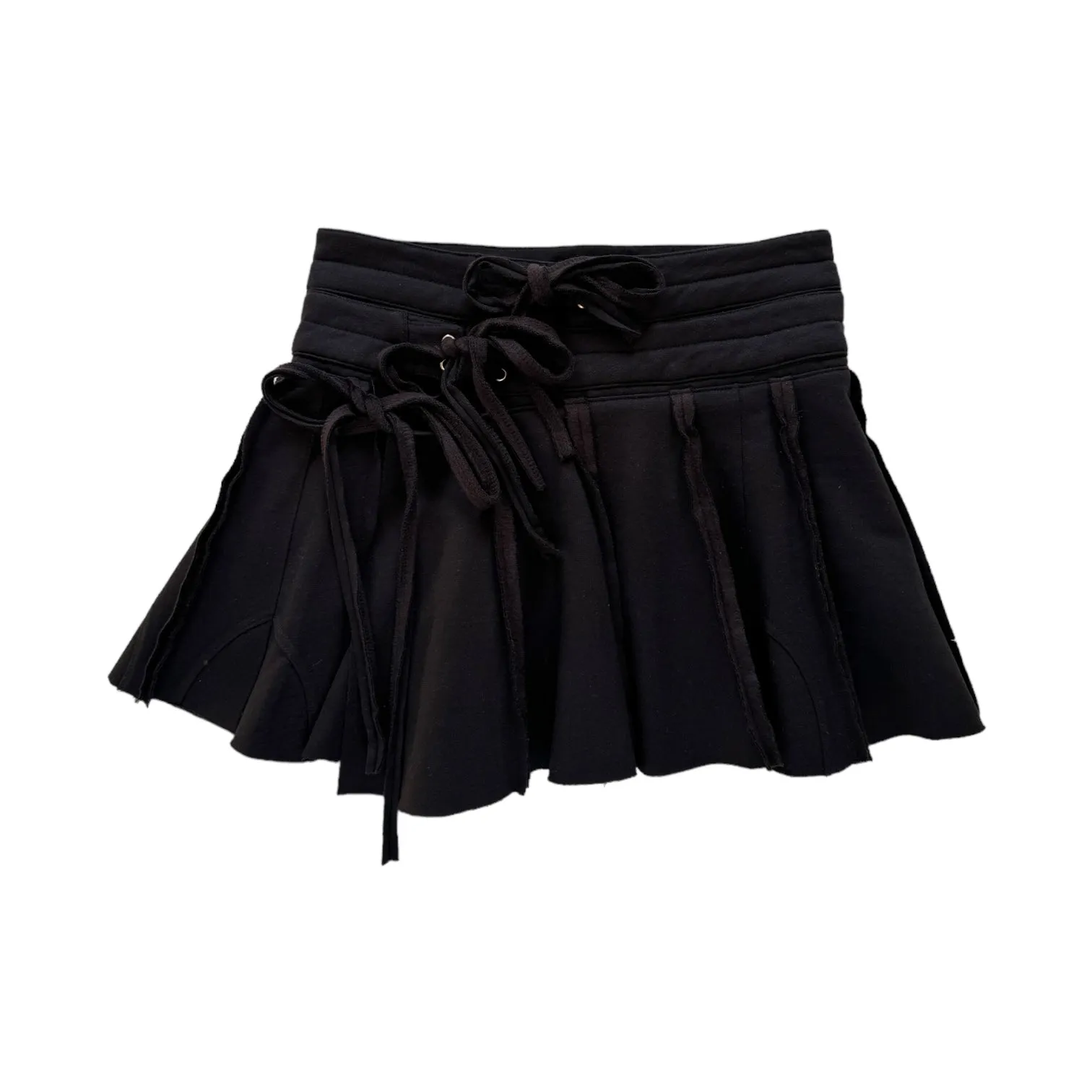 TRANSFORMED WRAP mini sweat skirt