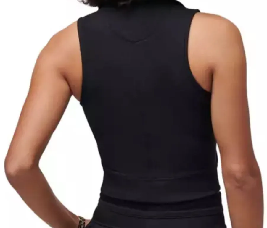 Travis Mathew Movement V Neck Sleeveless Polo Black