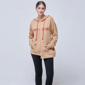 Wjczt Spring Pockets Loose Women's Hoodies Irregular All-match Long-sleeved Female Sweatshirt Fashion Casual Pullover S-XL